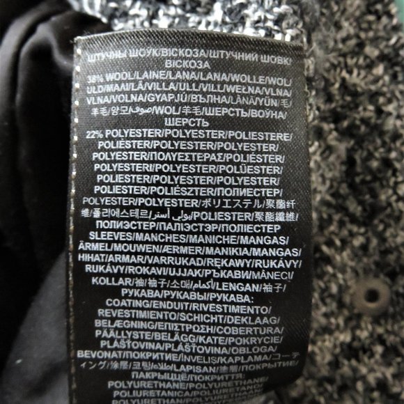 Black and White Moto Jacket Guess Vintage 90's Style Wool Blend.......325 - Picture 12 of 15